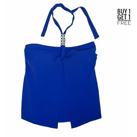 TALBOTS Pink Swiss Dot Ruffle Front Top Medium - Picture 15 of 16